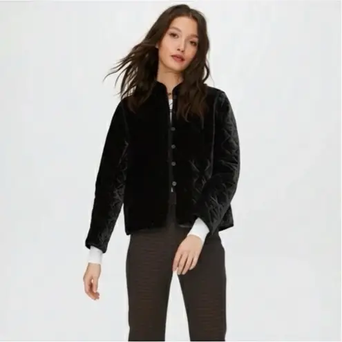 Aritzia  Wilfred Lyric Quilted Velvet Button Down Jacket - Image 2