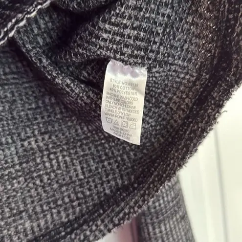 VintageāHavana grey cropped quarter snap collared pullover m Gray Size M