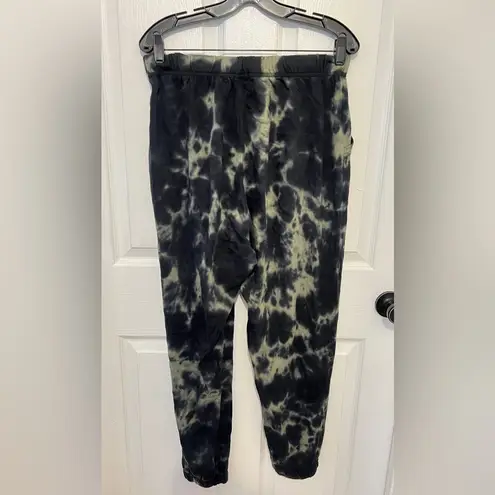 Sanctuary  Women's Black & Olive Green Tie Dye Jogger Sweatpants Size L/XL