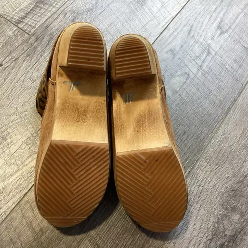 Sanita Wooden Clog Boot Size 37 Brown