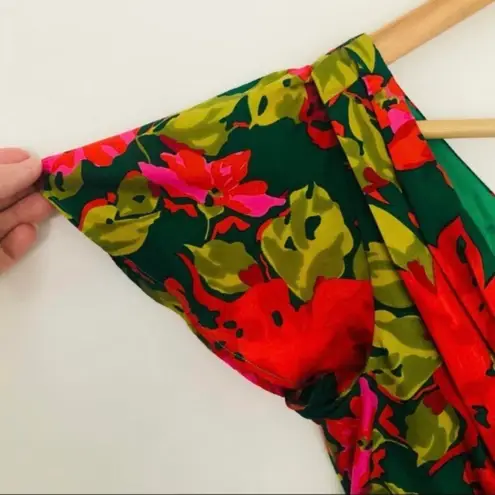 Minuet Floral Silk Organza Mini Dress Prom Homecoming Barbiecore Valentines