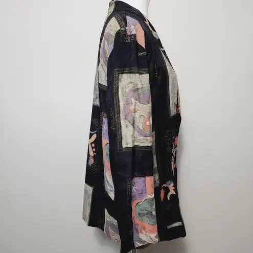 J.O.A. Vintage Kensington Square 80s black artistic Miro blazer size 1X thumbnail 5