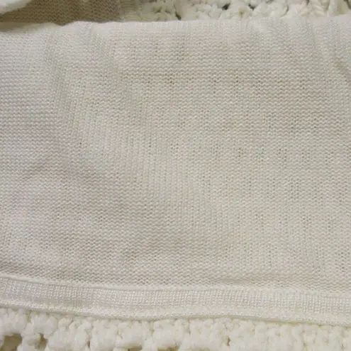 Elie Tahari NWT Vara Crochet Knit Maxi in Antique White Lace-up Back Dress S