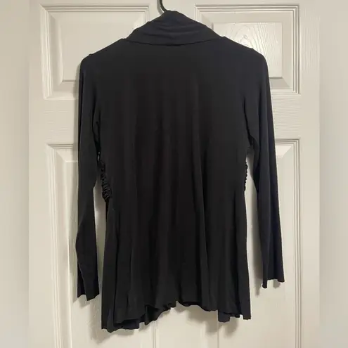 Survival Women’s Black Open or Tie Wrap Front Cardigan Size M Size M