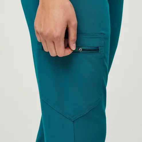 FIGS NWT High Waisted Tall Zamora Jogger Scrub Pants - XST - Pacific Blue Aqua