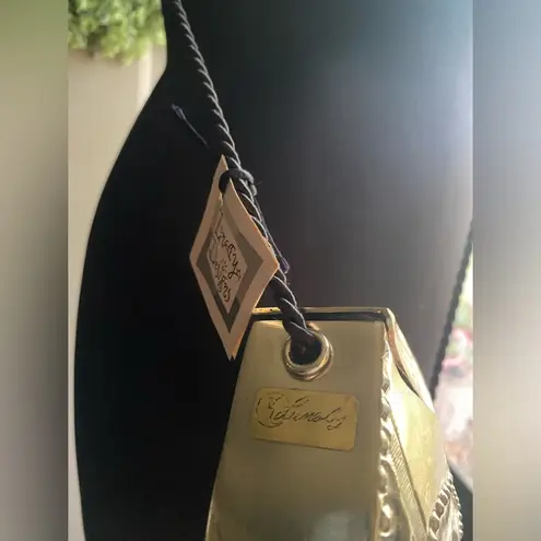 NWT vintage Lunacy Designs handcrafted metal western mini shoulder purse Silver