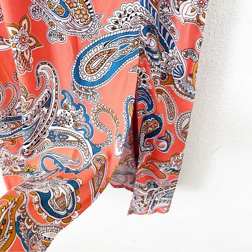 Boden Column Cami Midi Dress in Orange Jelly Paradise Pop Size 4