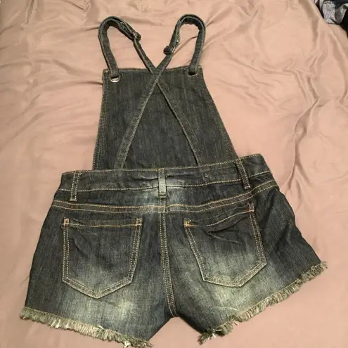 Hot Kiss Denim Overalls Bib Shorts
