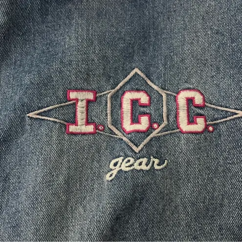 Vintage Ivy Club Classics Denim Bomber Jacket, Sz S Blue