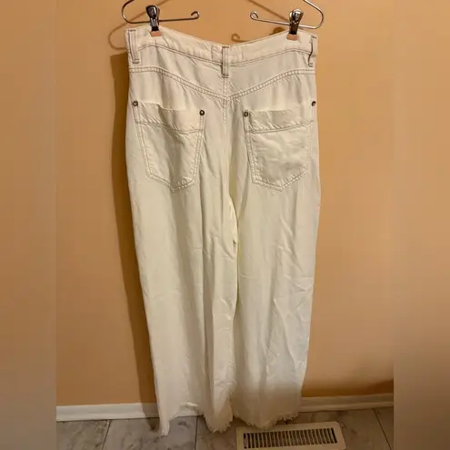 Free People Old West Slouchy Jeans in White