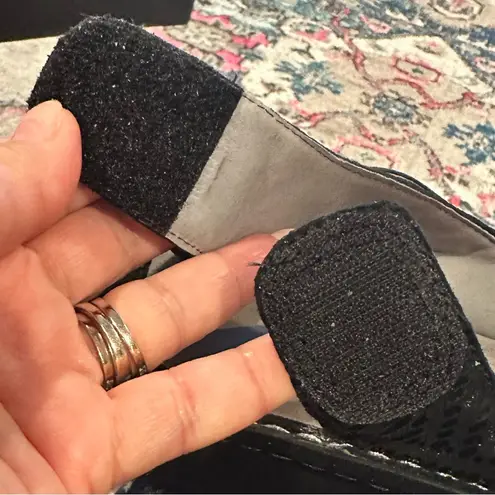 Alegria PG LITE PEG-530 Black Dazzler Leather Slip On Slide Platform Sandals 39