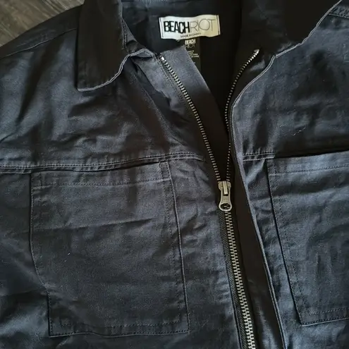 Beach Riot Racertrack Twill Jumpsuit, Size Medium, $168