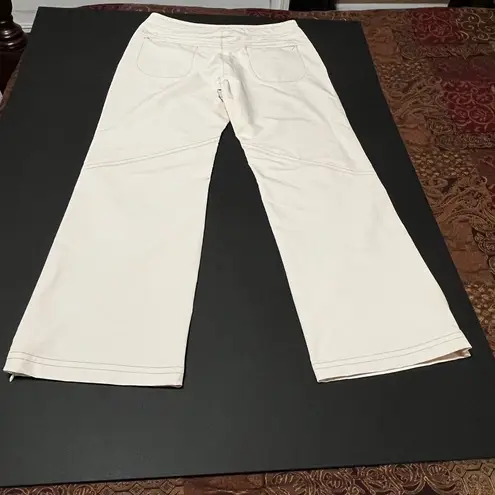 Athleta  Trekkie Activewear cream beige ski snow pants women's size 12‎ 41256