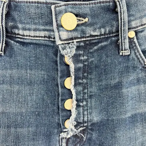 MOTHER Denim The Fly Cut Stunner Fray Jeans in Moon Dark Wash Size 25 Blue