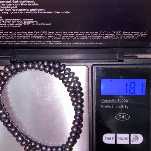 Sterling Silver Vintage Peacock Freshwater 4mm Seed Pearl Clasp Choker Necklace