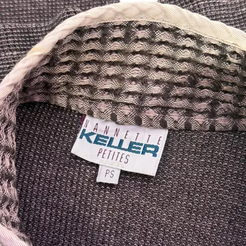 Nannette Keller Lagenlook Shacket Shirt Jacket Women S Petite Distressed Grandma Size undefined