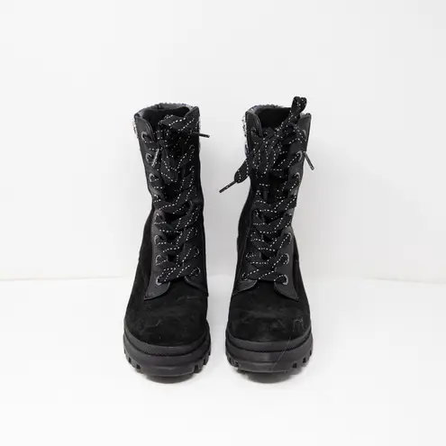 Veronica Beard Westport Water Repellent Suede Boucle Tweed Panel Booties Shoes 8