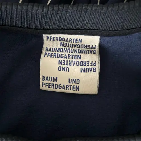 Baum Und Pferdgarten Jannet Sweatshirt Top in Navy Cream Pinstripe Size Large Blue