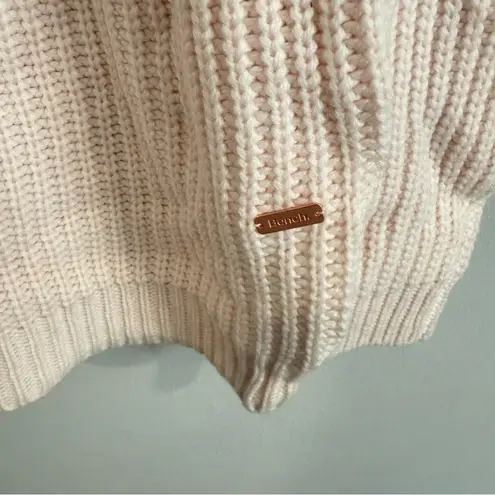 Bench BLUSH PINK MOCK-NECK OVERSIZED KNIT SWEATER SIZE SMALL