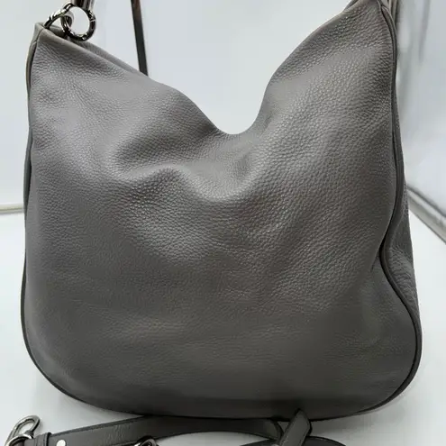 Marc by Marc Jacobs Gray Leather Shoulder Bag Crossbody Hobo Designer Purse