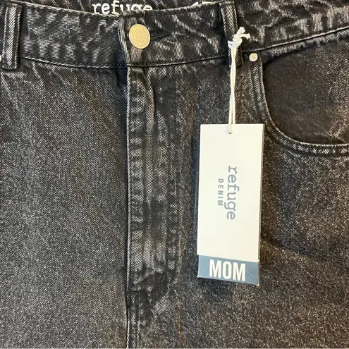 Refuge  Denim Shorts Black Jorts Mom High Rise Jean Shorts Sz 15 (Juniors) NWT