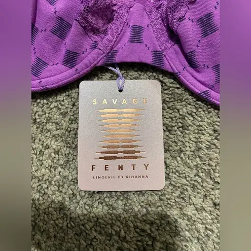 NWT Savage X Fenty Women’s Cotton Essentials Unlined Bra | Size: 36D Purple Size undefined