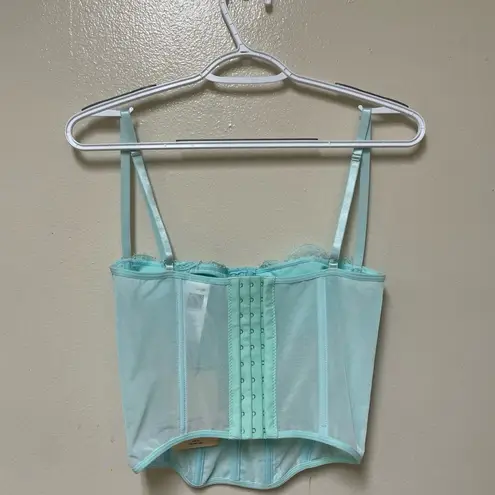 SheIn  | Size S | Light Blue Corset | Women's Bustier Style Top | Boudoir - Image 2
