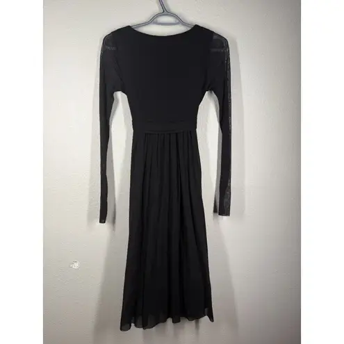 Y2k John Paul Gaultier Fuzzi Black Babydoll Dress Sz S Whimsigoth Sheer Grunge