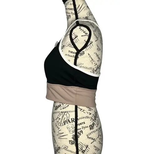 Gaiam (M) Strappy Wireless Sports Bra Med-Impact Racerback Workout Yoga Bralette