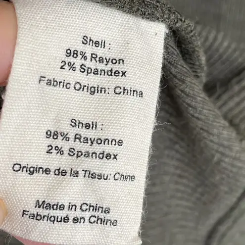 L'Agence Aurora Heathered Olive Henley Dress