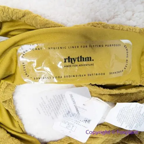 NEW Rhythm.X Free People Paisley Hi String Bikini Bottoms‎ size S Pistachio Green