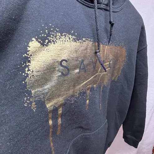 Savage Gold Graphic Print Gildan Hoodie