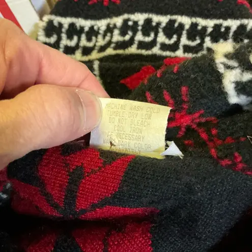 Vtg 90s polar bear fleece jacket Black Size L