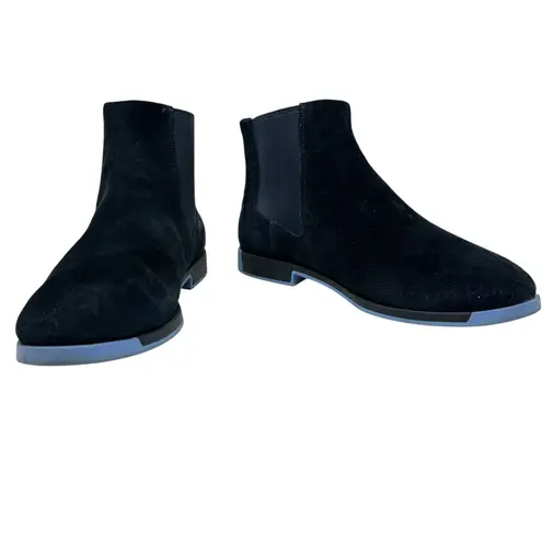 Camper Bowie Ankle Boots Chelsea Flat Suede Blue Size 39 US 8.5
