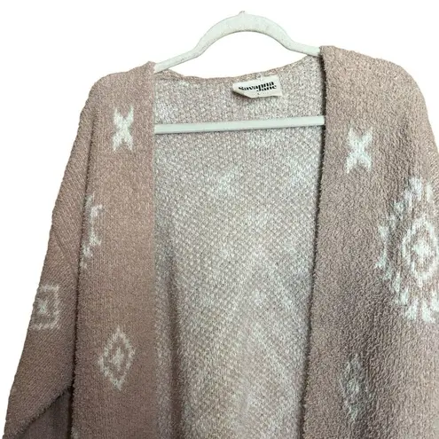 Savanna Jane Cardigan Womens Large Multicolor Boho Print Chunky Open Duster