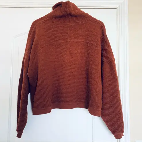 Lululemon  Peaceful Moments Mock Turtleneck Pullover Sweater - Copper | Size L/XL