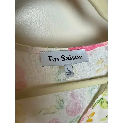 En Saison Fruit Print Crop Top Sz. L Size L