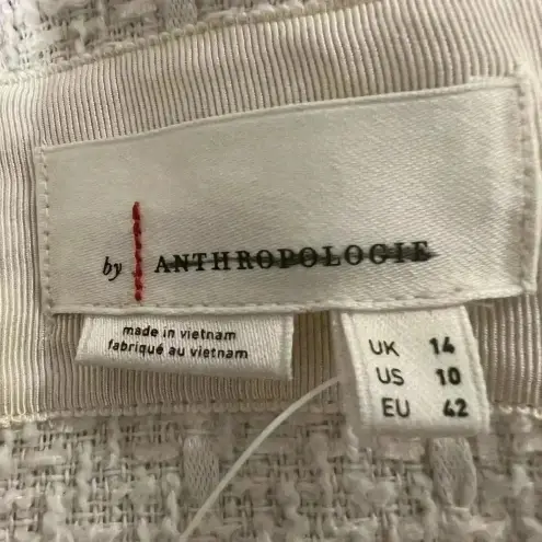 Anthropologie  $180 Mini Tank Tweed Dress Vacation Resort Beachy Natural Beachy