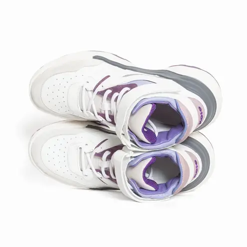 KOIO Aerobics Royal White Purple Leather Sneakers