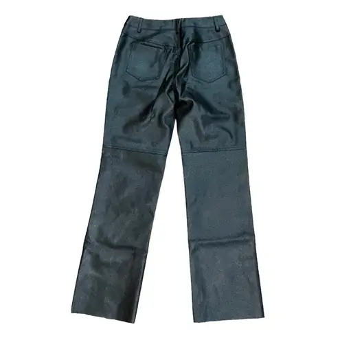 Princess Polly  Vegan Faux Leather Black‎ Pants Size 6