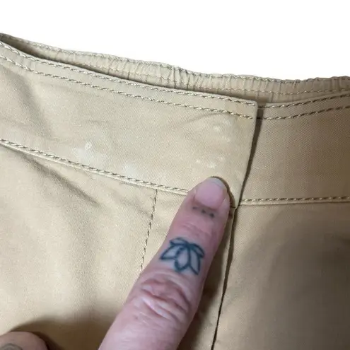 Lafayette 148 New York Women's Honeynut Wide Leg Fulton Cotton Shorts Medium