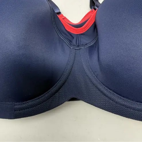 SYROKAN NWT Full Support Racerback Lightly Lined Underwire Sports Bra 34E Blue Size undefined