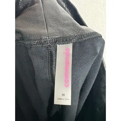 Commando Black Faux Leather Jogger Medium Stretch