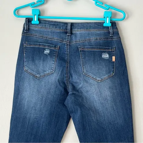 1822 Denim Dark Wash Adrianna Distressed Jean Jegging Size 6