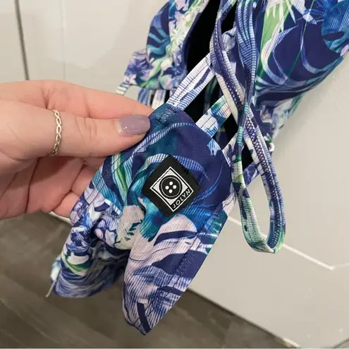 NWT Jolyn Gavin 2 Swim Onesie Size 32 Blue Size M