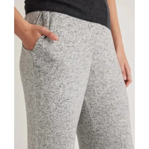 Quince Brushed Lounge Straight Leg Pants Heather Grey Size Large Gray