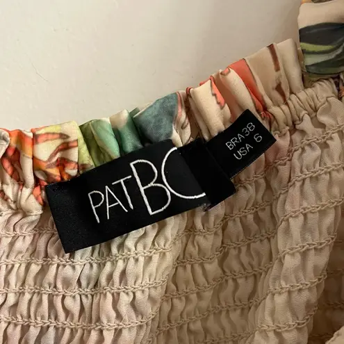 PatBO Oasis Long Sleeve Smocked Crop Top Size US 6