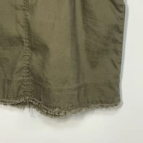 Melrose and Market Women's Keyhole Back Halter Neck Tank Top Olive Green Small