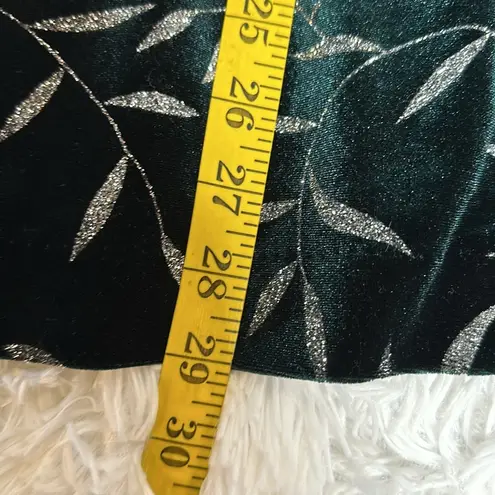 JBS Ltd Deep green Velvet Jacket Blazer Silver Metallic Womens Evening Sz 10