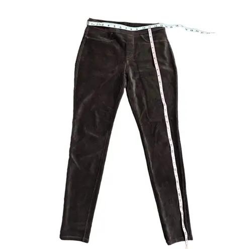 Hue Womens Size Small Girlfriend Cord Straight Leg Dark Brown